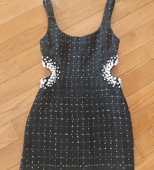 Zara Dresses & Skirts - Gorgeous women dress with pearls on a sides